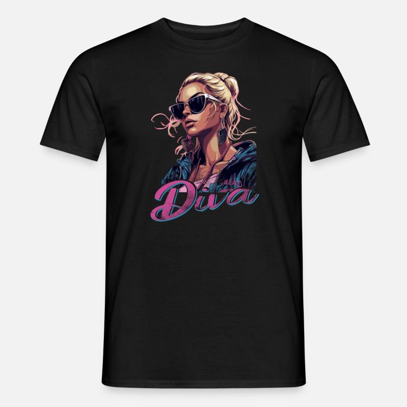 Strahlen Sie Strahlend Exklusiven Diva - Männer T-Shirt - Schwarz