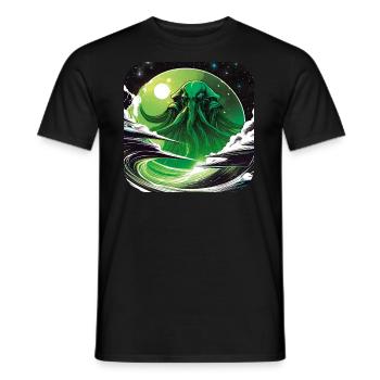 Unsterbliches Cthulhu Monster im Weltall - Männer T-Shirt - Schwarz - Vorne - AI Model Male 178 light (178cm)