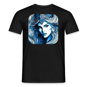 Mystic Fantasy Femme - T-shirt homme - noir - Devant - AI Model Male 178 light (178cm)