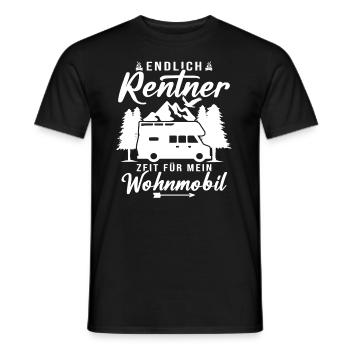 Endlich rentner zeit für mein wohnmobil - Männer T-Shirt - Schwarz - Vorne - AI Model Male 178 light (178cm)