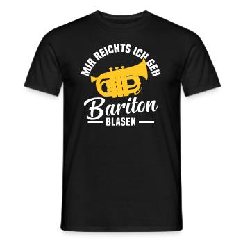 Mir reichts ich geh Bariton blasen - Männer T-Shirt - Schwarz - Vorne - AI Model Male 178 light (178cm)