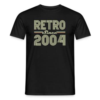 Rétro Depuis 2004 Vintage Cadeau d Anniversaire - T-shirt homme - noir - Devant - AI Model Male 178 light (178cm)