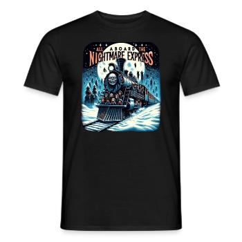 All Aboard The Nightmare Express Holiday Horror - Männer T-Shirt - Schwarz - Vorne - AI Model Male 178 light (178cm)