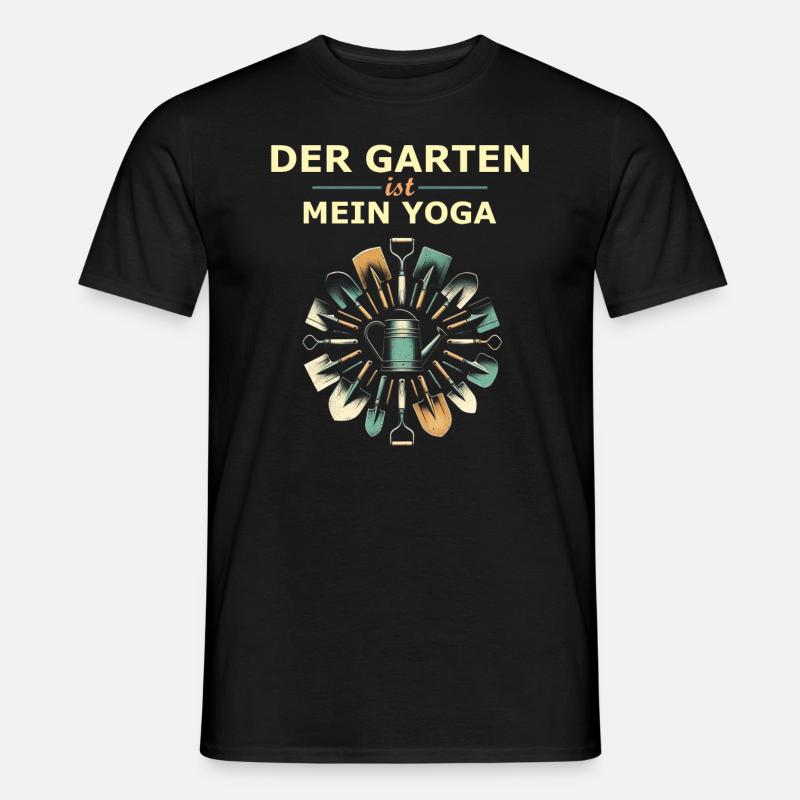 Spruch Garten - Männer T-Shirt - Schwarz