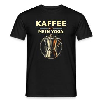 Kaffee Spruch - Männer T-Shirt - Schwarz - Vorne - AI Model Male 178 light (178cm)