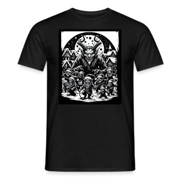 Démon de Noël de célébration de la nuit de Krampus - T-shirt homme - noir - Devant - AI Model Male 178 light (178cm)