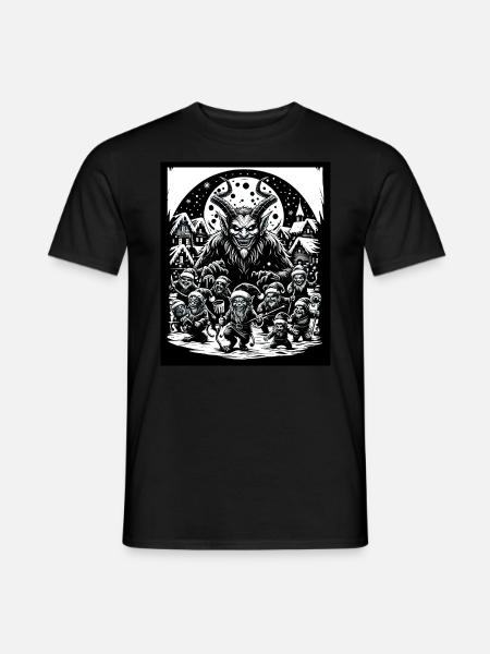 Krampus Night Celebration Christmas Demon - Men's T-Shirt - black