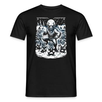 Démon de Noël de la célébration de la nuit de Krampus - T-shirt homme - noir - Devant - AI Model Male 178 light (178cm)