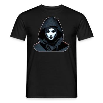 Fille gothique en sweat à capuche - T-shirt homme - noir - Devant - AI Model Male 178 light (178cm)