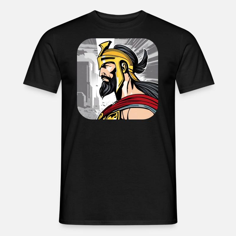 Sparta Krieger - Männer T-Shirt - Schwarz