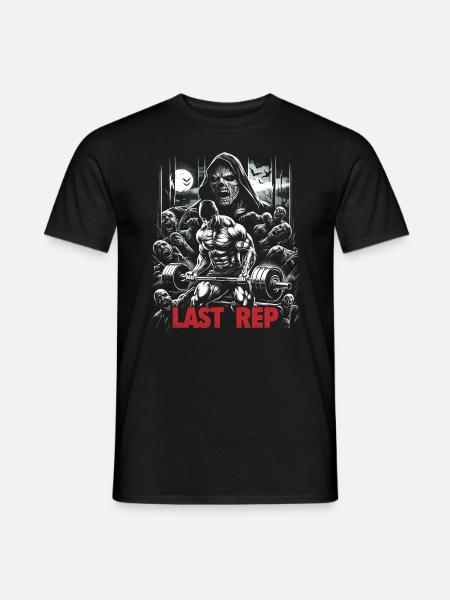 Last Rep 80s Slasher Bodybuilding - Men's T-Shirt - black