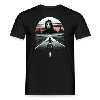 La route vers la terreur : Lone Rider et Slasher - T-shirt homme - noir - Devant - AI Model Male 178 light (178cm)