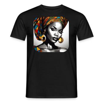 Anmutige Schönheit - Männer T-Shirt - Schwarz - Vorne - AI Model Male 178 light (178cm)