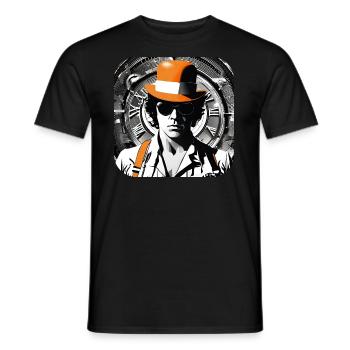 Cool Steampunk Design - T-shirt homme - noir - Devant - AI Model Male 178 light (178cm)