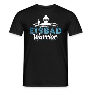 Eisbad Warrior - Eisbaden Eisbader Spruch - Männer T-Shirt - Schwarz - Vorne - AI Model Male 178 light (178cm)