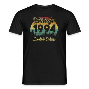 Vintage 1994 limited edition - T-shirt homme - noir - Devant - AI Model Male 178 light (178cm)