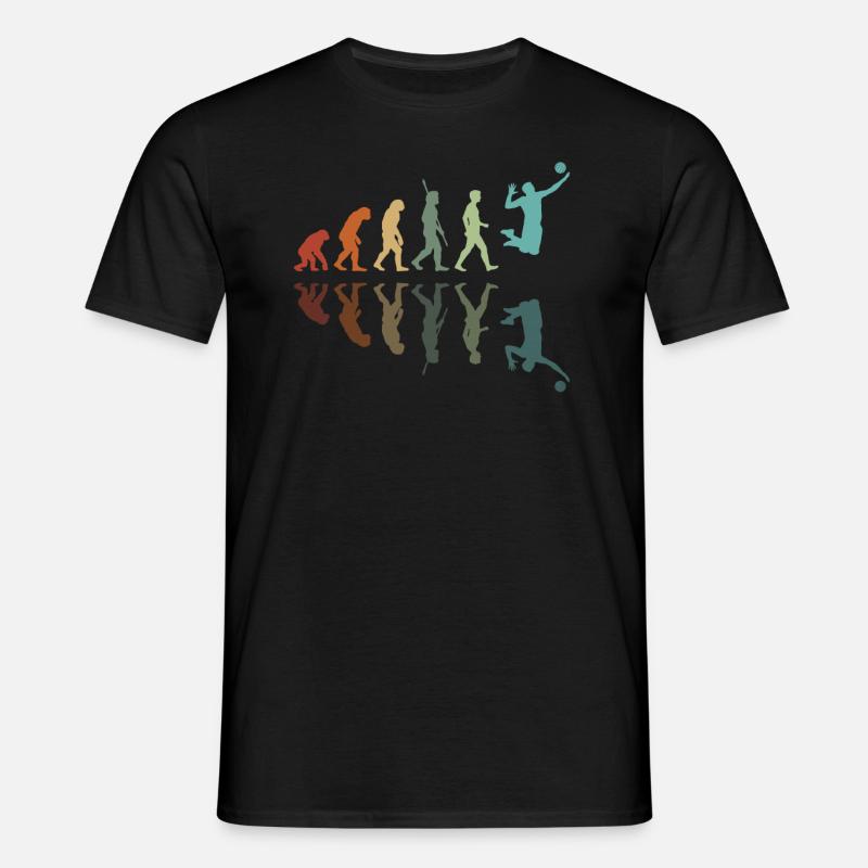 Volleyball Evolution - Männer T-Shirt - Schwarz