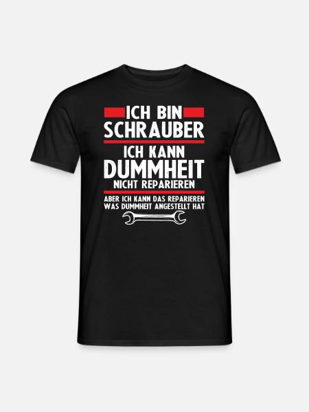 Ich bin schrauber - Männer T-Shirt - Schwarz