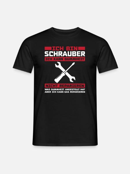 Ich bin schrauber - Männer T-Shirt - Schwarz
