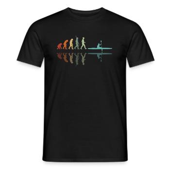 Kajak Entwicklung - Männer T-Shirt - Schwarz - Vorne - AI Model Male 178 light (178cm)