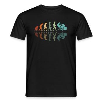 Développement des batteurs - T-shirt homme - noir - Devant - AI Model Male 178 light (178cm)