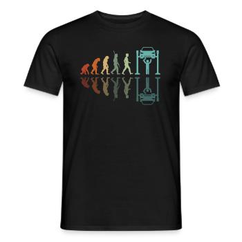 Développement de la mécanique automobile - T-shirt homme - noir - Devant - AI Model Male 178 light (178cm)