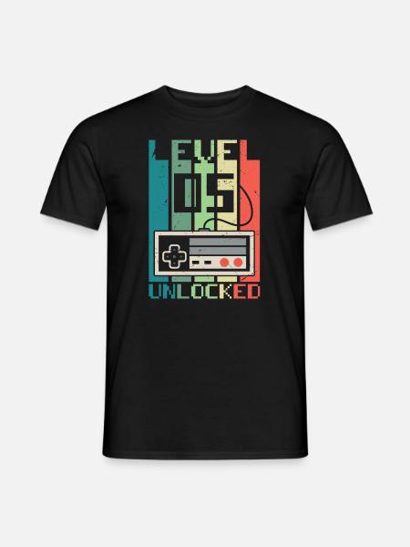 Level 5 Unlocked - Men's T-Shirt - black