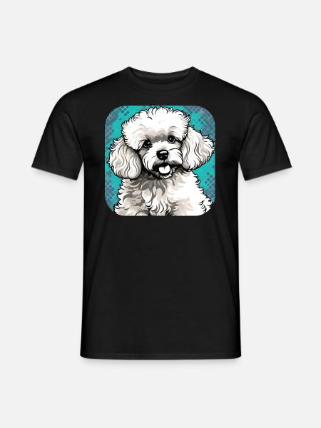 Cute Toy Poodle I - Men's T-Shirt - black