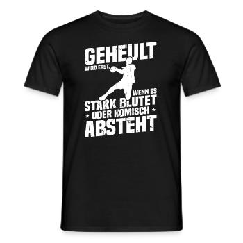 Handball nix für Weicheier Geschenk für handballer - Männer T-Shirt - Schwarz - Vorne - AI Model Male 178 light (178cm)