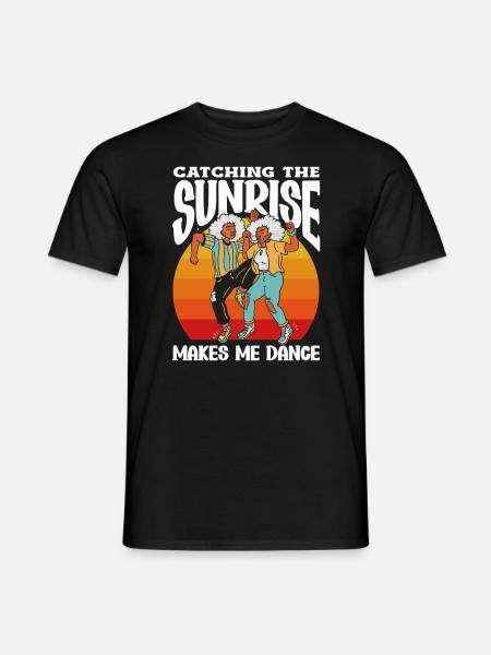 Catching the Sunrise Joyful - Men's T-Shirt - black