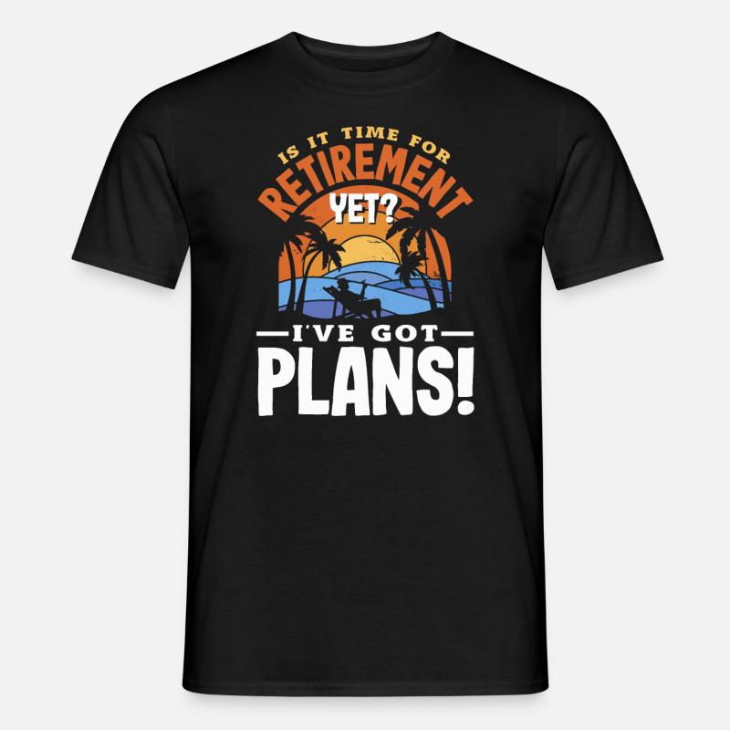 I've Got Plans Enthusiast - Men’s T-shirt - black