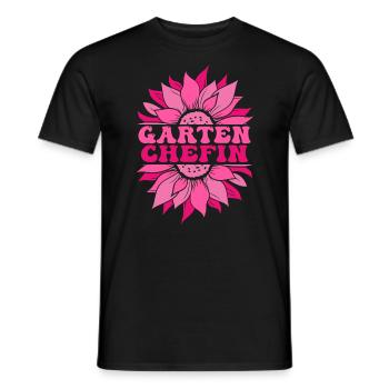 Gartenchefin, Gartenarbeit Frau, Garten - Männer T-Shirt - Schwarz - Vorne - AI Model Male 178 light (178cm)