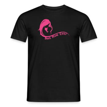 J’ai la meilleure maman du monde groovy - T-shirt homme - noir - Devant - AI Model Male 178 light (178cm)