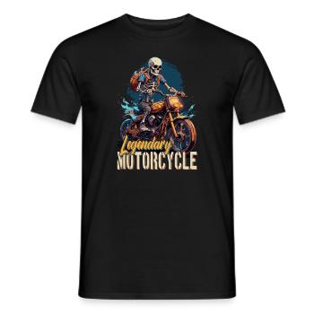Wheel Racing Ride Free Legendary Motorcycle - Men's T-Shirt - black - Front - AI Model Male 178 light (178cm)