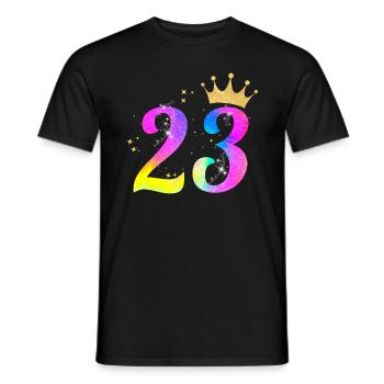 23. Geburtstag Geschenkidee Für 23 Jahre Alt - Männer T-Shirt - Schwarz - Vorne - AI Model Male 178 light (178cm)