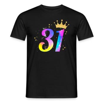 31. Geburtstag Geschenkidee Für 31 Jahre Alt - Männer T-Shirt - Schwarz - Vorne - AI Model Male 178 light (178cm)