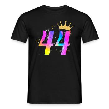 44. Geburtstag Geschenkidee Für 44 Jahre Alt Zum - Männer T-Shirt - Schwarz - Vorne - AI Model Male 178 light (178cm)
