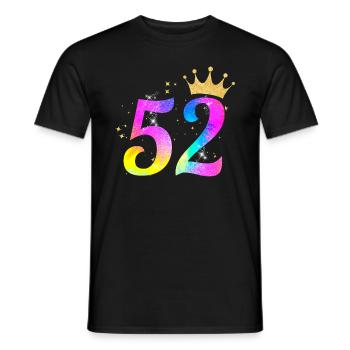 52. Geburtstag Geschenkidee Für 52 Jahre Alt Zum - Männer T-Shirt - Schwarz - Vorne - AI Model Male 178 light (178cm)