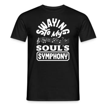 Émotionnel Zen Évasion Relaxation Focus Mélomane - T-shirt homme - noir - Devant - AI Model Male 178 light (178cm)