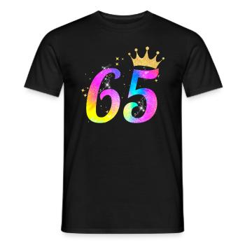65. Geburtstag Geschenkidee Für 65 Jahre Alt - Männer T-Shirt - Schwarz - Vorne - AI Model Male 178 light (178cm)