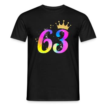 63. Geburtstag Geschenkidee Für 63 Jahre Alt - Männer T-Shirt - Schwarz - Vorne - AI Model Male 178 light (178cm)