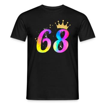 68. Geburtstag Geschenkidee Für 68 Jahre Alt - Männer T-Shirt - Schwarz - Vorne - AI Model Male 178 light (178cm)
