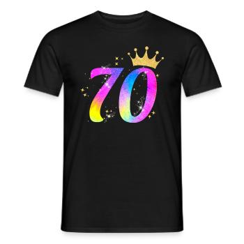 70. Geburtstag Geschenkidee Für 70 Jahre Alt - Männer T-Shirt - Schwarz - Vorne - AI Model Male 178 light (178cm)