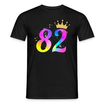 82nd birthday gift idea for 82 year old - Men's T-Shirt - black - Front - AI Model Male 178 light (178cm)
