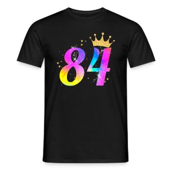 84. Geburtstag Geschenkidee Für 84 Jahre Alt - Männer T-Shirt - Schwarz - Vorne - AI Model Male 178 light (178cm)