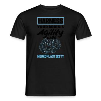Unlock Your Brain's Potential Neuroplasticity - Männer T-Shirt - Schwarz - Vorne - AI Model Male 178 light (178cm)
