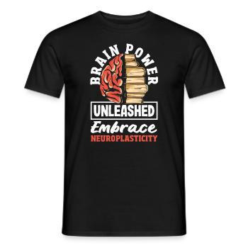 Unlock Your Brain's Potential Neuroplasticity - Männer T-Shirt - Schwarz - Vorne - AI Model Male 178 light (178cm)
