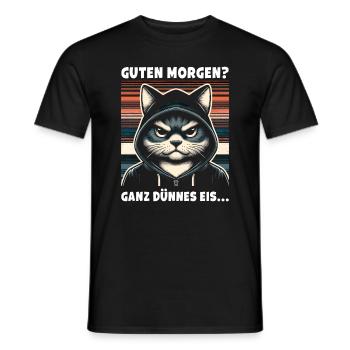 Good morning? Very Thin Ice Sarcastic - Men's T-Shirt - black - Front - AI Model Male 178 light (178cm)