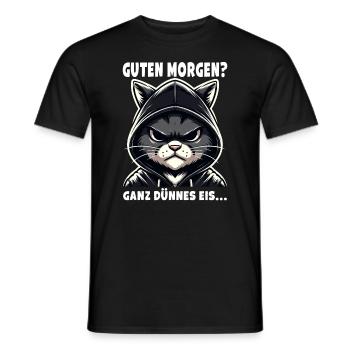 Good morning? Very Thin Ice Sarcastic - Men's T-Shirt - black - Front - AI Model Male 178 light (178cm)