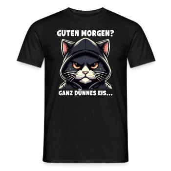 Good morning? Very Thin Ice Sarcastic - Men's T-Shirt - black - Front - AI Model Male 178 light (178cm)